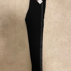 Burberry Dertonlt Leather Stripe Pants